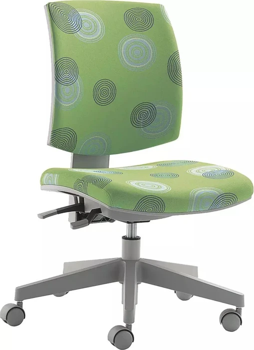 Mayer Sitzmöbel myFlexo 2432 Kinderdrehstuhl, grau/grün gemustert