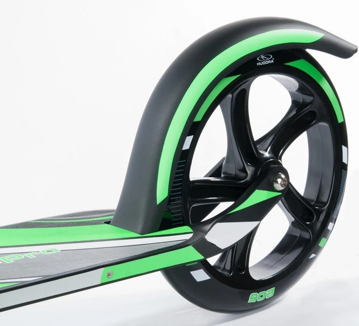 Hudora Big Wheel RX-Pro 205 Scooter schwarz/grün