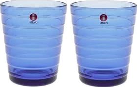 Iittala Aino Aalto Trinkglas 220ml ultramarinblau, 2 Stück