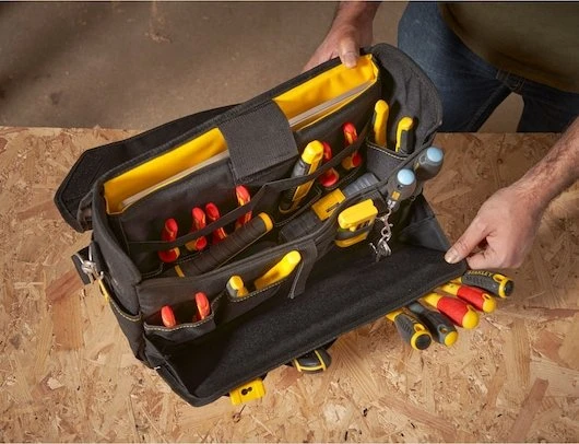 Stanley Fatmax 14" Laptop- und Werkzeugtasche, schwarz/gelb