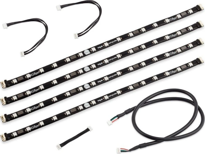 Aqua Computer RGBpx Beleuchtungsset für PC-Gehäuse, RGB beleuchtet, LED-Streifen