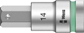 Wera 8740 C HF Zyklop Innensechskant Steckschlüssel 1/2", 14x60mm