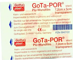 Gothaplast GoTa-POR PU-Wundfilm steril, 5 x 7.2cm, 1 Stück