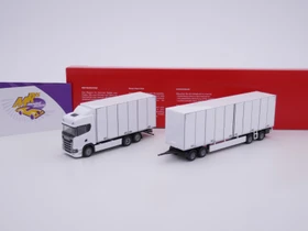 Herpa Scania CS 20 HD Schwedencombi weiß