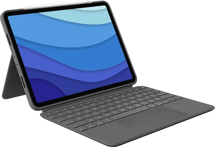 Logitech Combo Touch für iPad Pro 11", grau, DE