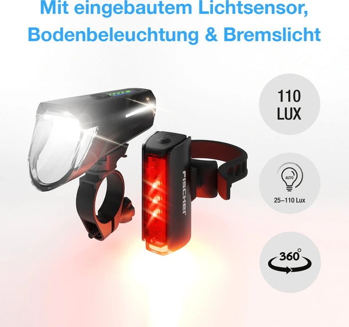 Fischer Twin Stop 110 Lux + RBS Beleuchtungsset