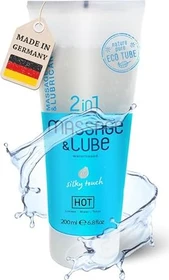 HOT Shiatsu Silky Touch 2in1 Massageöl und Gleitgel, 200ml
