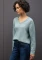 Street One Kuscheliger V-Neck Pullover nile blue mel. (Damen) Vorschaubild