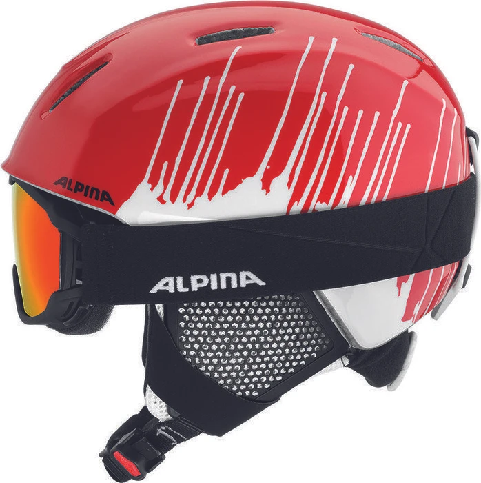 Alpina Carat LX Helm red splash (Junior)