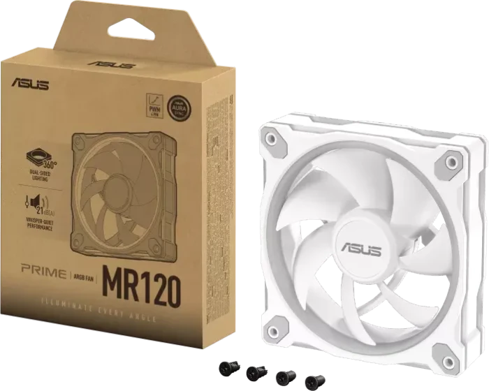 ASUS MR120 ARGB, weiß, 120mm