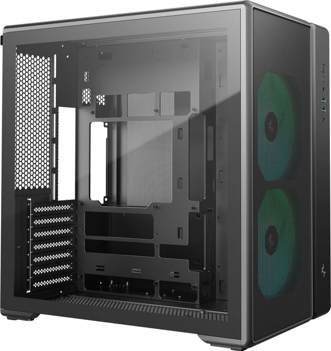 DeepCool CG590 Mesh 2F, schwarz, Glasfenster