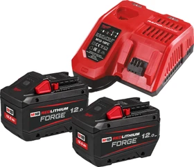 Milwaukee M18 FORGENRG-122 Forge Starterset 18V, 12.0Ah, Li-Ionen, 2 Akkus [24.0Ah] [432Wh]