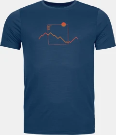 Ortovox 150 Cool Peak Funktionsshirt kurzarm deep ocean (Herren)