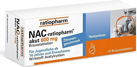 NAC-ratiopharm akut 600mg Hustenlöser Brausetabletten, 10 Stück