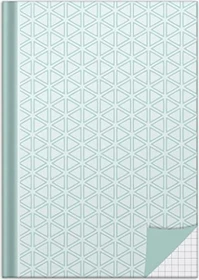 RNK-Verlag Notizbuch, A5, kariert, Hardcover, mint, 96 Blatt