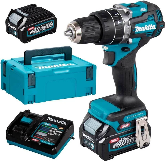 Makita HP002GA202 XGT Akku-Schlagbohrschrauber inkl. 2 Akkus 2.0Ah