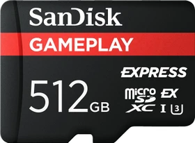 SanDisk Gameplay microSD Express R880/W480 512GB, UHS-I U3, A1, Class 10, SD Express EX I
