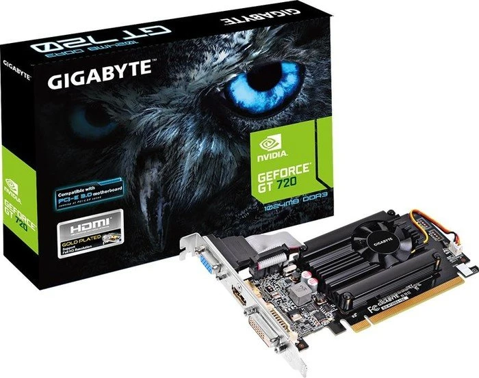GIGABYTE GeForce GT 720, 1GB DDR3, VGA, DVI, HDMI