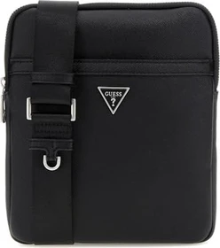Guess Certosa Saffiano Smart Umhängetasche schwarz