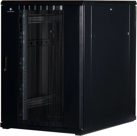 Rockstable 19" Serverschrank 22HE, Gitternetztür, IP2X, schwarz, 1000mm tief
