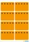 Herma Tiefkühletiketten Eiskristalle, 26x40mm, orange, 6 Blatt (48 Etiketten) Vorschaubild