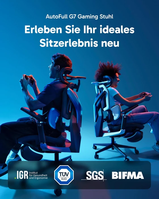 AutoFull G7 Gamingstuhl, schwarz/violett