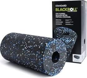 Blackroll Standard 30cm Faszienrolle schwarz/blau/weiß