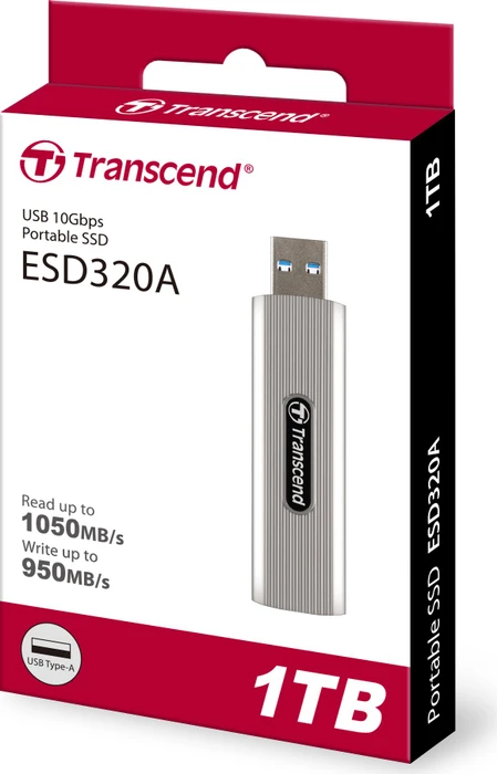 Transcend ESD320A Portable SSD 1TB, USB-A, USB 3.2 Gen 2×1
