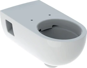 Geberit Renova Comfort Wand-WC Tiefspüler, verlängerte Ausladung, teilgeschlossene Form, barrierefrei, Rimfree weiß/KeraTect