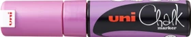 Uni-Ball ChalkGlass Marker Chisel Tip PWE-8K pink metallic