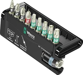 Wera Bit-Check 10 Stainless 1 Bitset inkl. Werkzeugbox, 10-tlg.