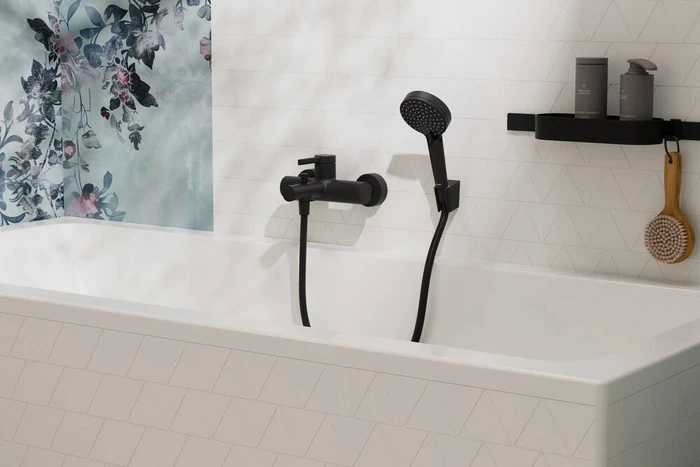 Hansgrohe Zesis S Einhebel-Wannenmischer Aufputz mattschwarz
