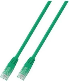 EFB Elektronik PVC CCA Patchkabel, Cat5e, U/UTP, RJ-45/RJ-45, 0.5m, grün