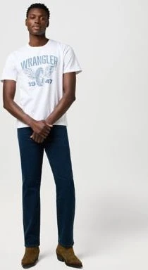 Wrangler Americana T-Shirt kurzarm worn white (Herren)