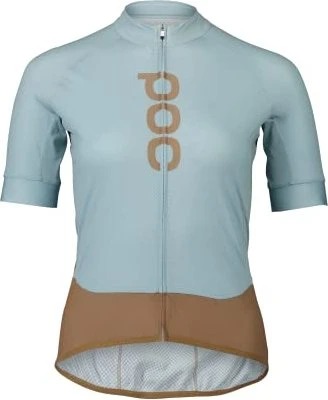 POC Essential Road Logo Trikot kurzarm mineral blue/jasper brown (Damen)