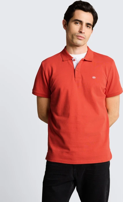 Tom Tailor Piqué Poloshirt kurzarm chili orange (Herren)