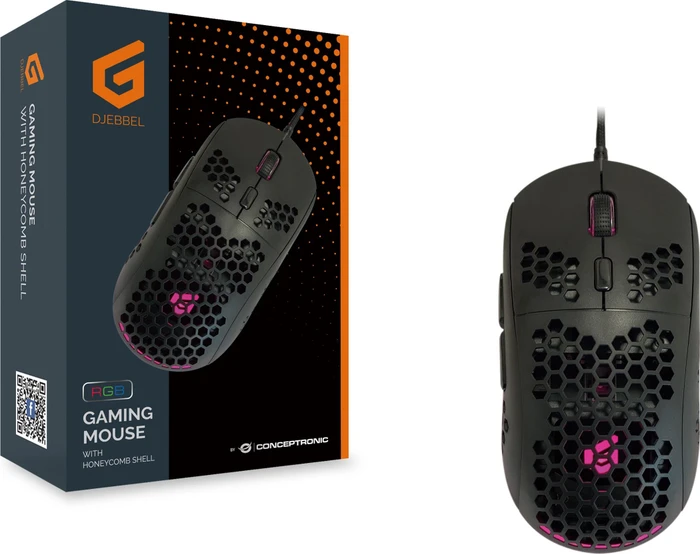 Conceptronic DJEBBEL 04B Gaming Mouse schwarz, USB