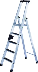 Günzburger Steigtechnik clip-step R13 Stufen-Stehleiter, 5 Stufen