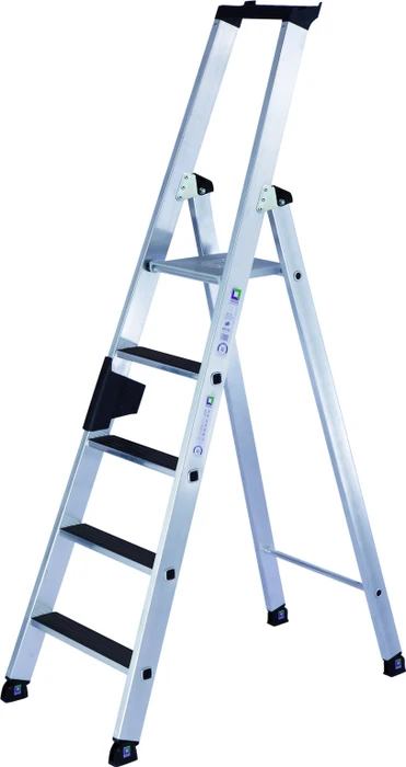 Günzburger Steigtechnik clip-step R13 Stufen-Stehleiter, 5 Stufen