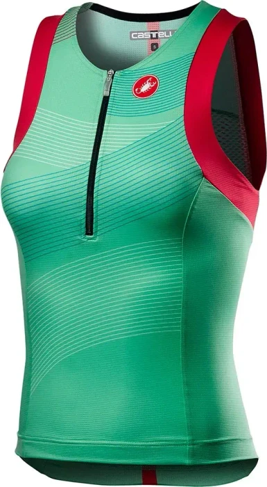 Castelli Free Tri Singlet Trikot ärmellos jade green (Damen)