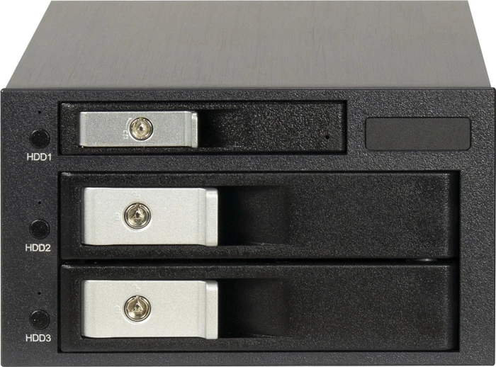 Inter-Tech ST-3525, 2x 5.25" Wechselrahmen auf 2x 3.5" und 1x 2.5"