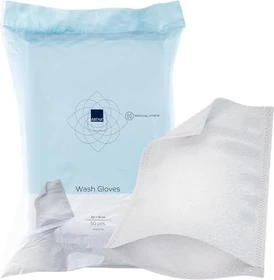 Abena Molton Waschhandschuhe, 50 Stück