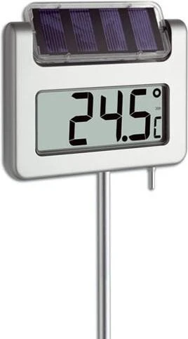 TFA Dostmann Gartenthermometer mit Solarbeleuchtung Avenue, digital
