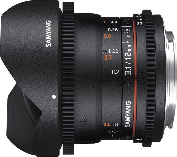 Samyang 12mm T3.1 VDSLR ED AS NCS Fisheye für Micro-Four-Thirds