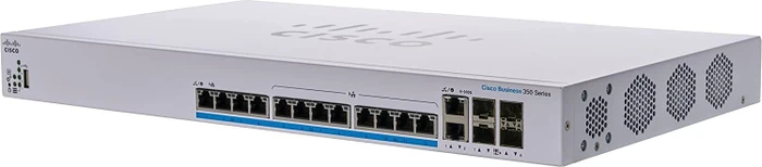 Cisco Business 350 Rackmount 5G Managed Switch, 12x RJ-45, 2x SFP+, 2x RJ-45/SFP+, 375W UPoE