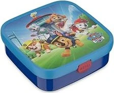 Mepal Brotdose groß mit Bento-Einsatz und Gabel Paw Patrol Pups