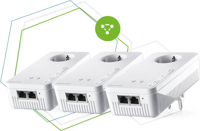 devolo Mesh WLAN 2 Multiroom Kit, 3er-Pack