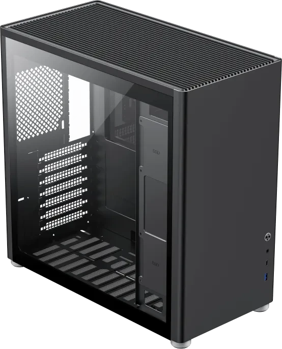GameMax Spark Pro Black, Glasfenster