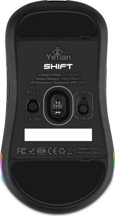 Yeyian Shift 3in1 RGB Gaming Mouse schwarz, USB