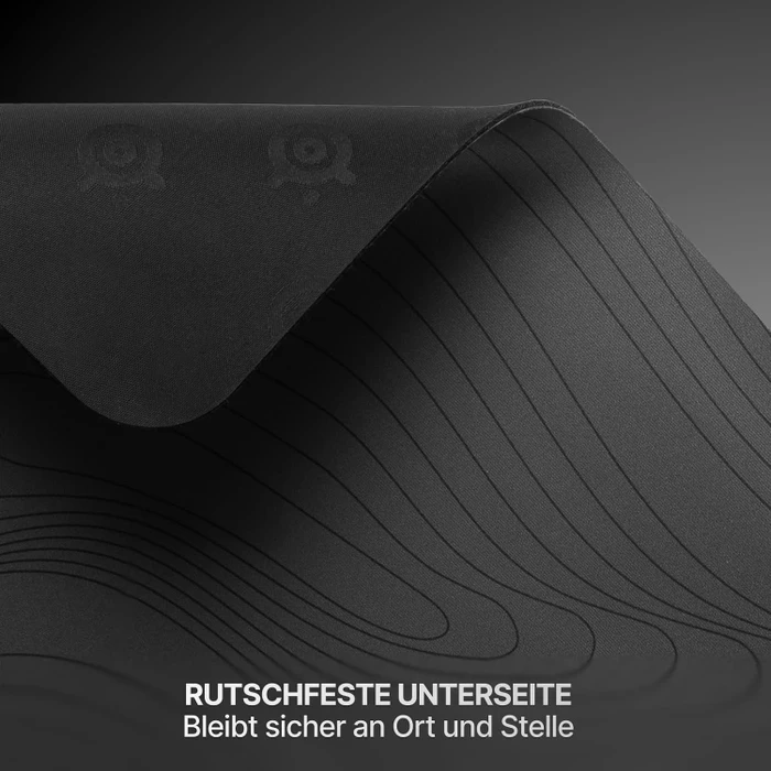 SteelSeries QcK XXL Topographic Limited Edition, 900x400mm, Muster schwarz/grau